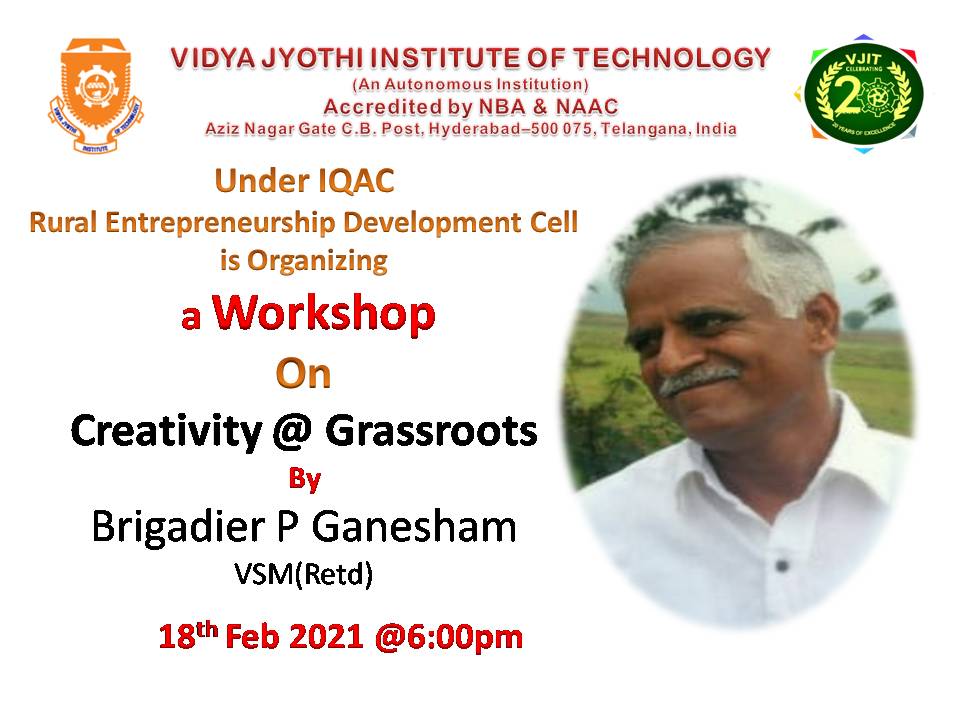 Creativity @Grassroots Poster