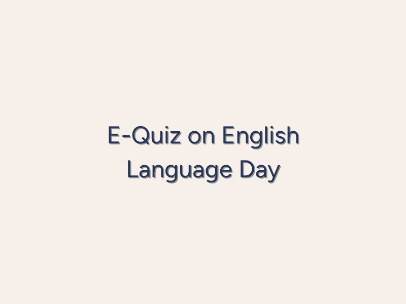 E-Quiz on English Language Day