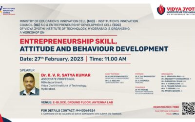 One day Workshop on Entrepreneurship Skill, Attitude and Behaviour Development.