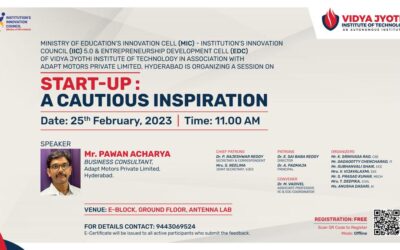 One day Workshop on Start-Up: A Cautious Inspiration