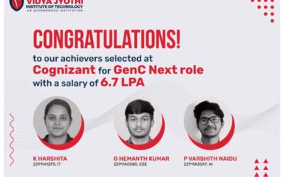 Outstanding Success: Students Selected for Cognizant’s GenC Next Role at 6.7 LPA