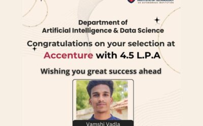 CSE(Data Science) Student Secures Placement at Accenture with 4.5 LPA Package