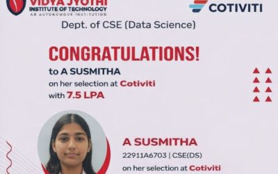 CSE(Data Science) Student Selected at Cotiviti with 7.5 LPA Package