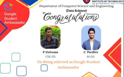 CSE(Data Science) Students Selected as Google Student Ambassadors