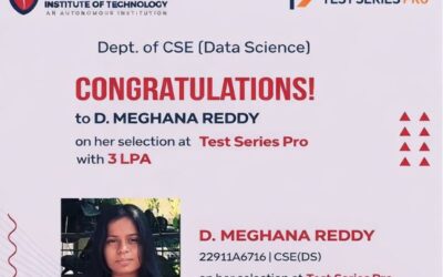 CSE(Data Science) Student Secures Placement at Test Series Pro with 4.0 LPA Package