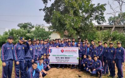 Tree Plantation Drive at ZPHS Thallapally