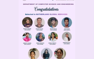 CSE Students of VJIT Secure Placements in Sutherland Global Services