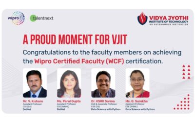 Wipro Certified Faculty at VJIT