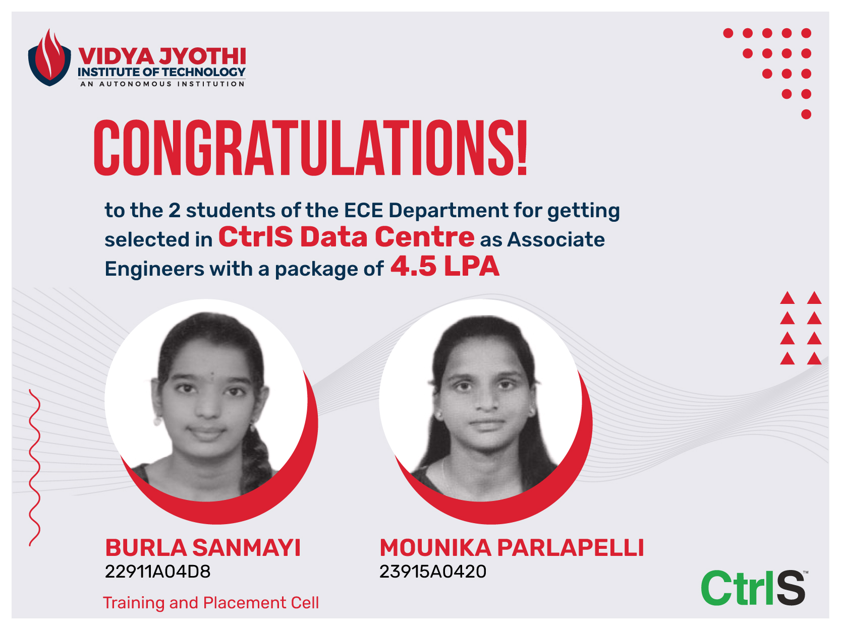 CtrlS Data Centre Selected Students CtrlS Selected Students