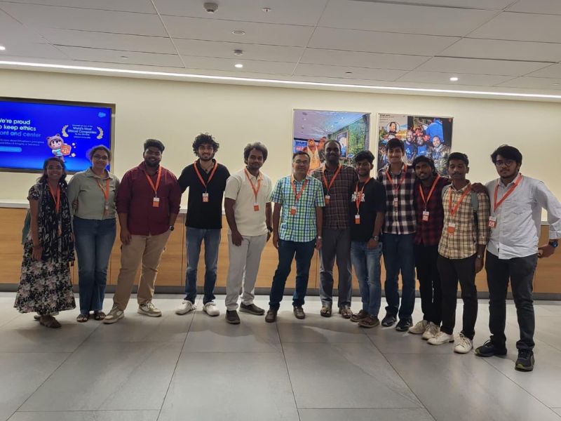 Industrial Visit to Salesforce Hyderabad by cse students of vjit-2026