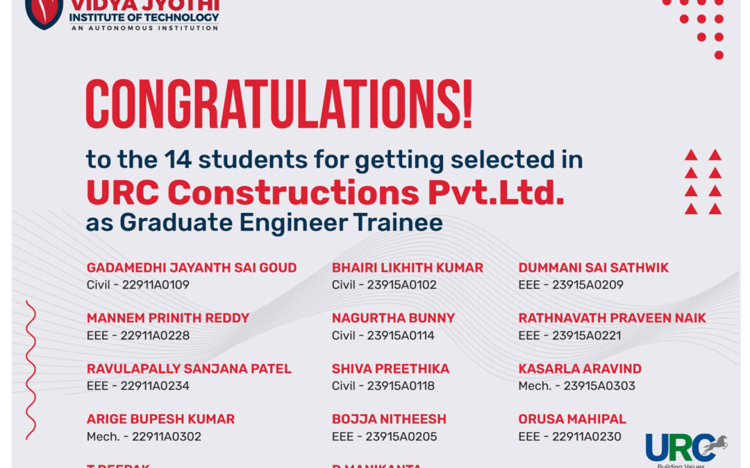 URC Constructions Selected Students