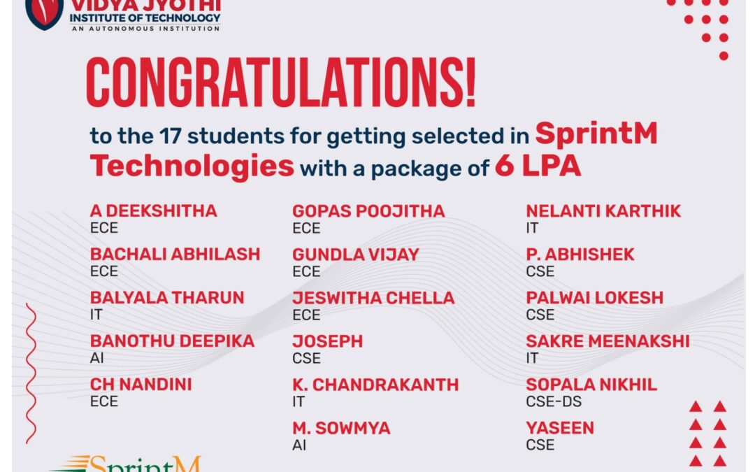 SprintM Technologies Select 2026 from VJIT