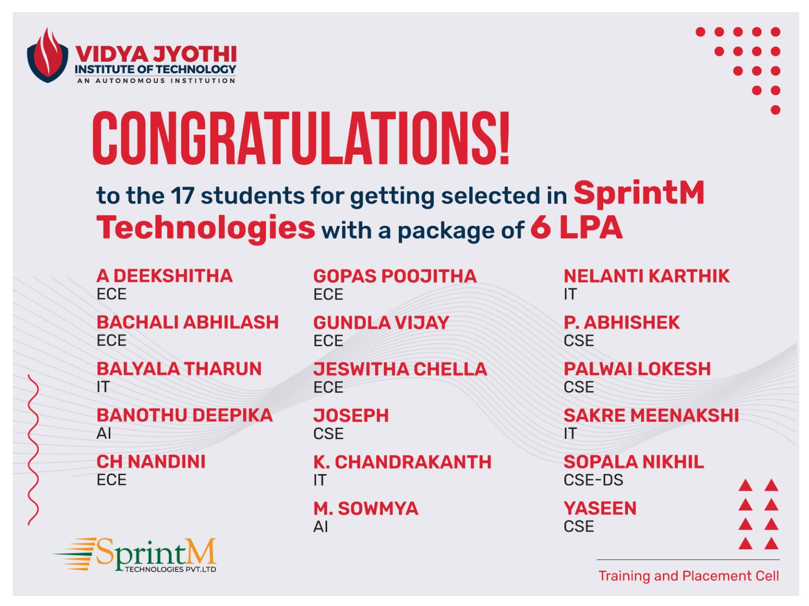 SprintM Technologies Select 2026 from VJIT