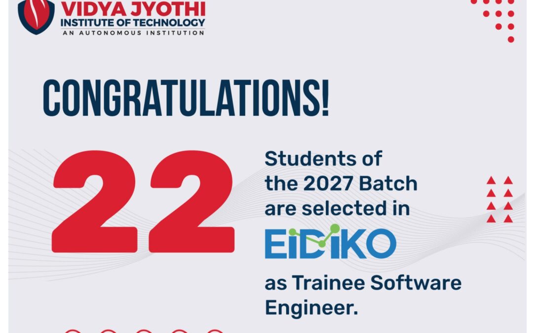 Eidiko Systems Integrators Pvt Ltd Selected students
