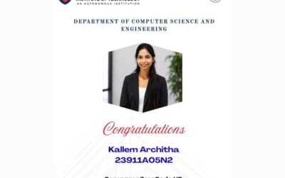 Congratulations to Our Proud Achiever- Architha