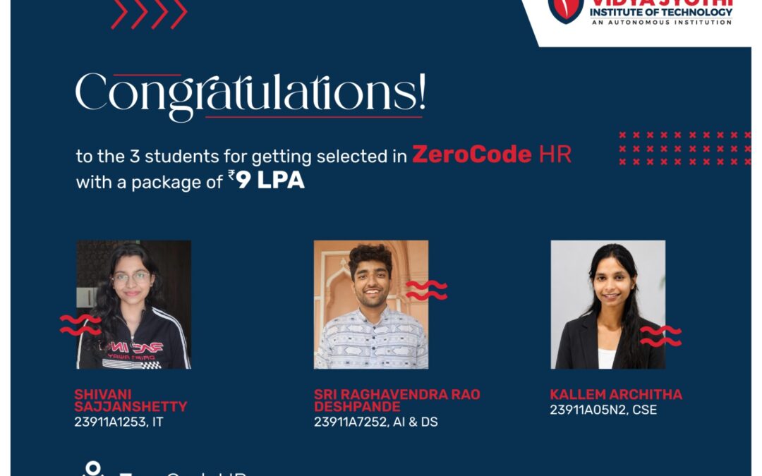 ZeroCode HR Company Selects from VJIT
