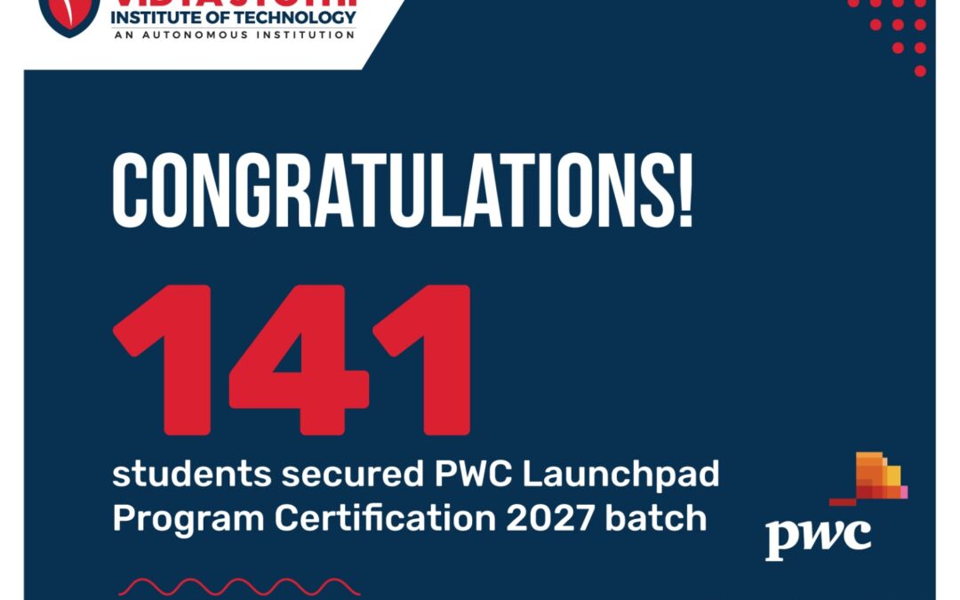 PWC Certified students from VJIT