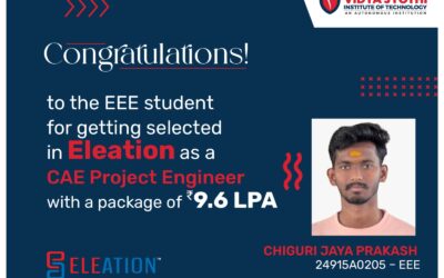 Congratulations to the Eleation Selected Student – 2027 Batch